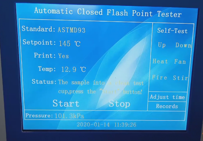 350℃ Automatic Cleveland Close Cup Flash Point Petroleum Product Test Equipment